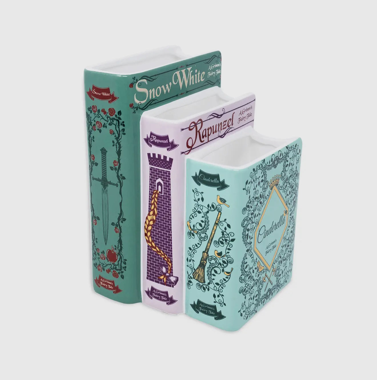 Grimm’s Fairy Tale Triple Book Vase