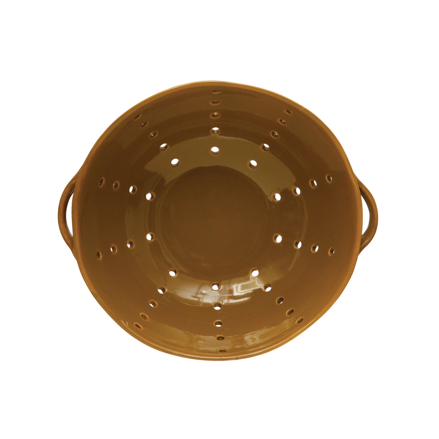 Stoneware colander with handles