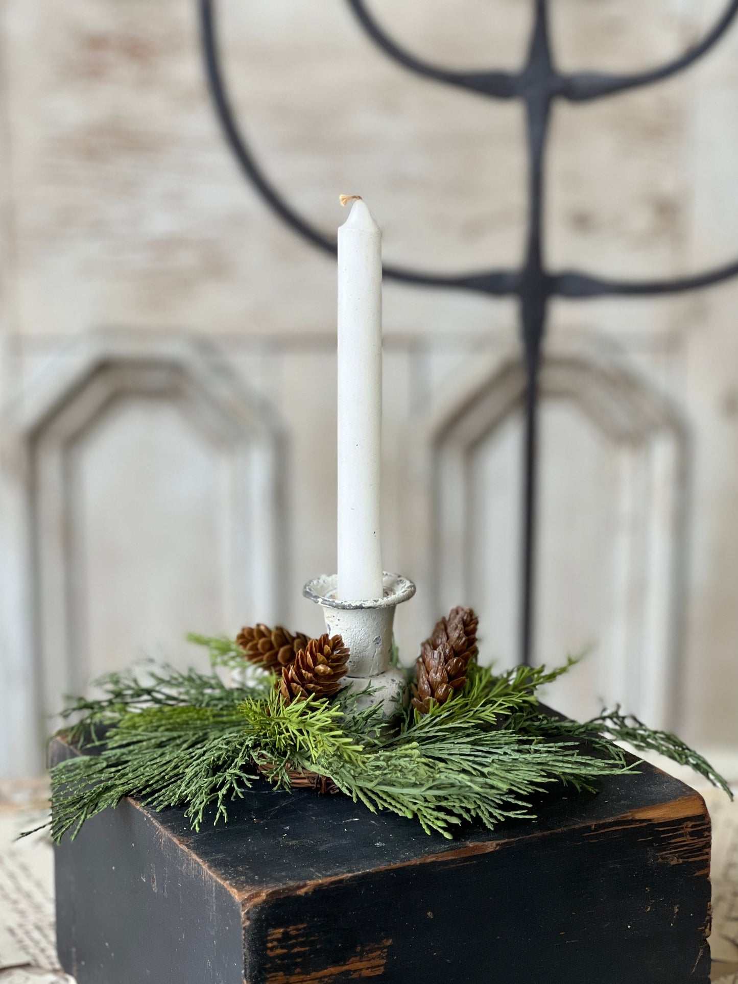 Advent Greens Candle Ring