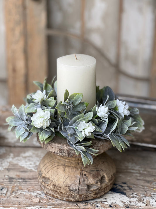 Cream Aylesford Blooms Candle Ring