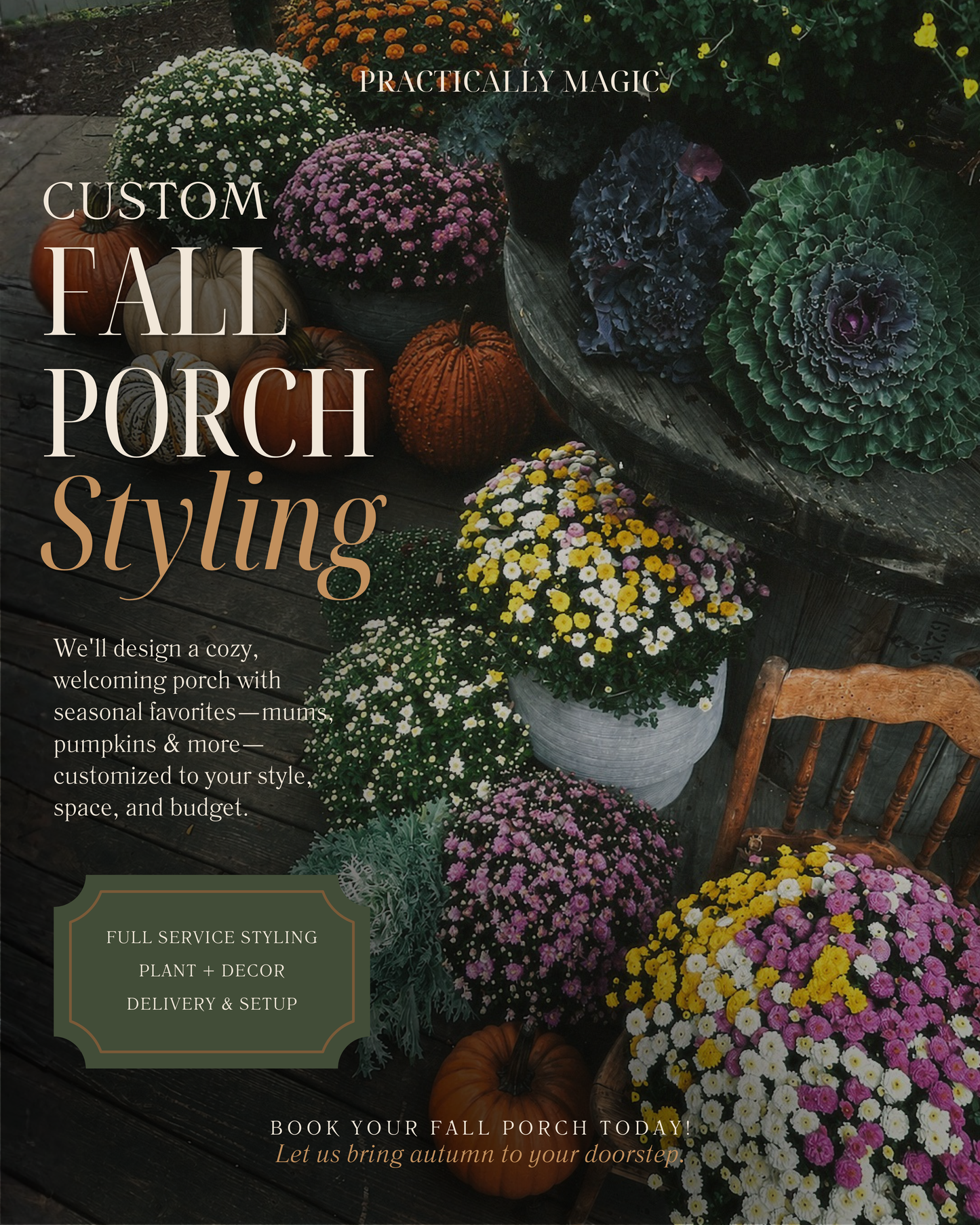 Custom Fall Porch Styling