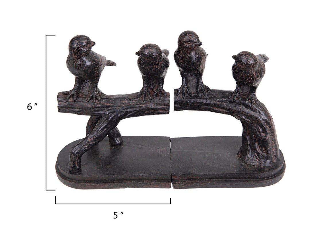 Bird on Branch Bookends