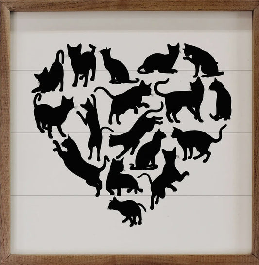 Cat Heart Painting