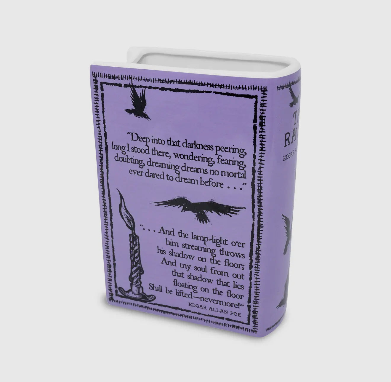 Raven Book Vase